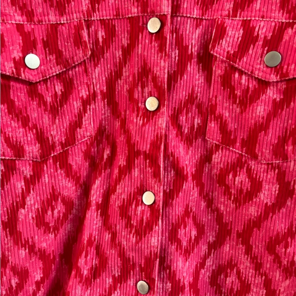 Savanna Jane Fuchsia Ribbed Jacket - Picture 2 of 5